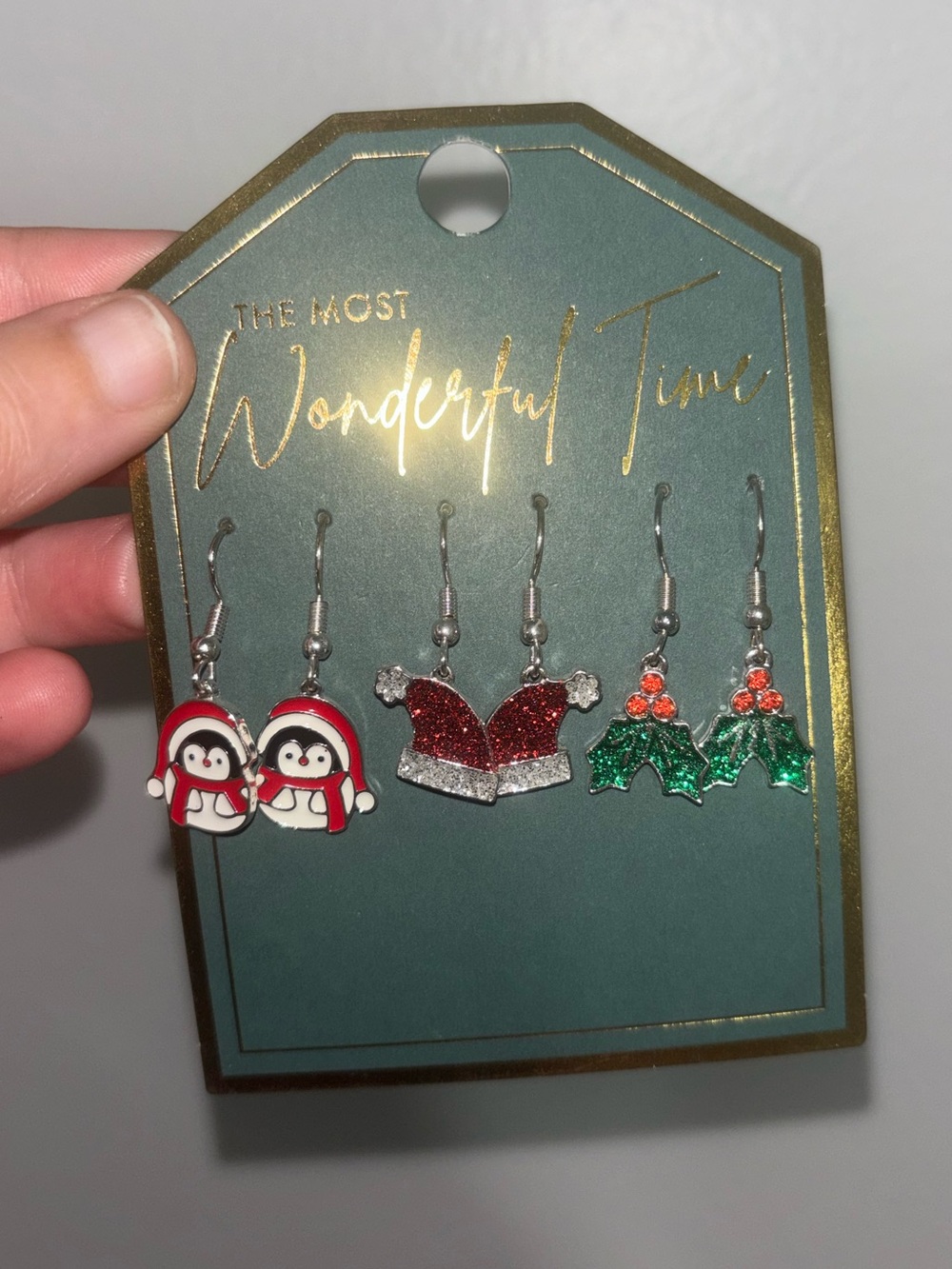 Holiday Earring Set - Red & Green